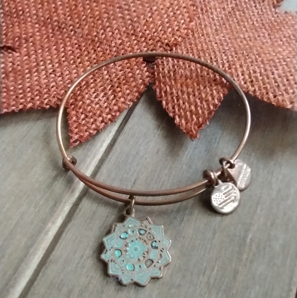 Alex and Ani Heart Chakra Charm Bangle Bracelet - Picture 9 of 9